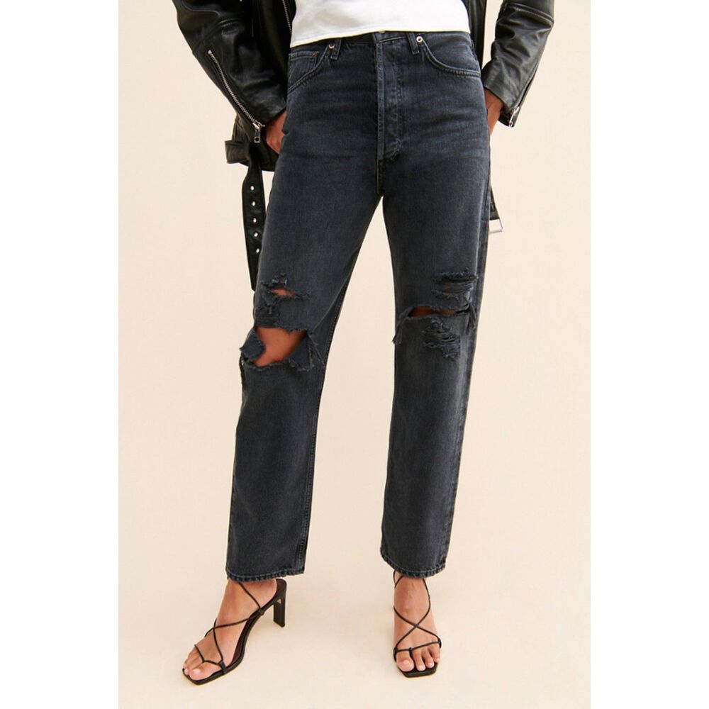 AGOLDE 90's Jean Mid Rise Loose Fit Vagabond Wash Button Fly Size 30